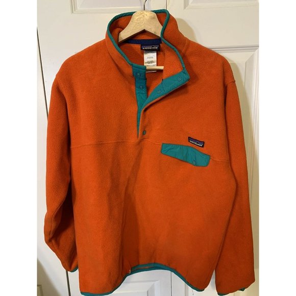 Patagonia Snap-T Synchilla Fleece Men’s‎ Sz S Orange - Picture 4 of 9